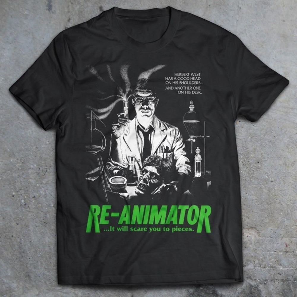 Re-Animator 1985 Horror Movie T-Shirt, 80's Horror Shirt